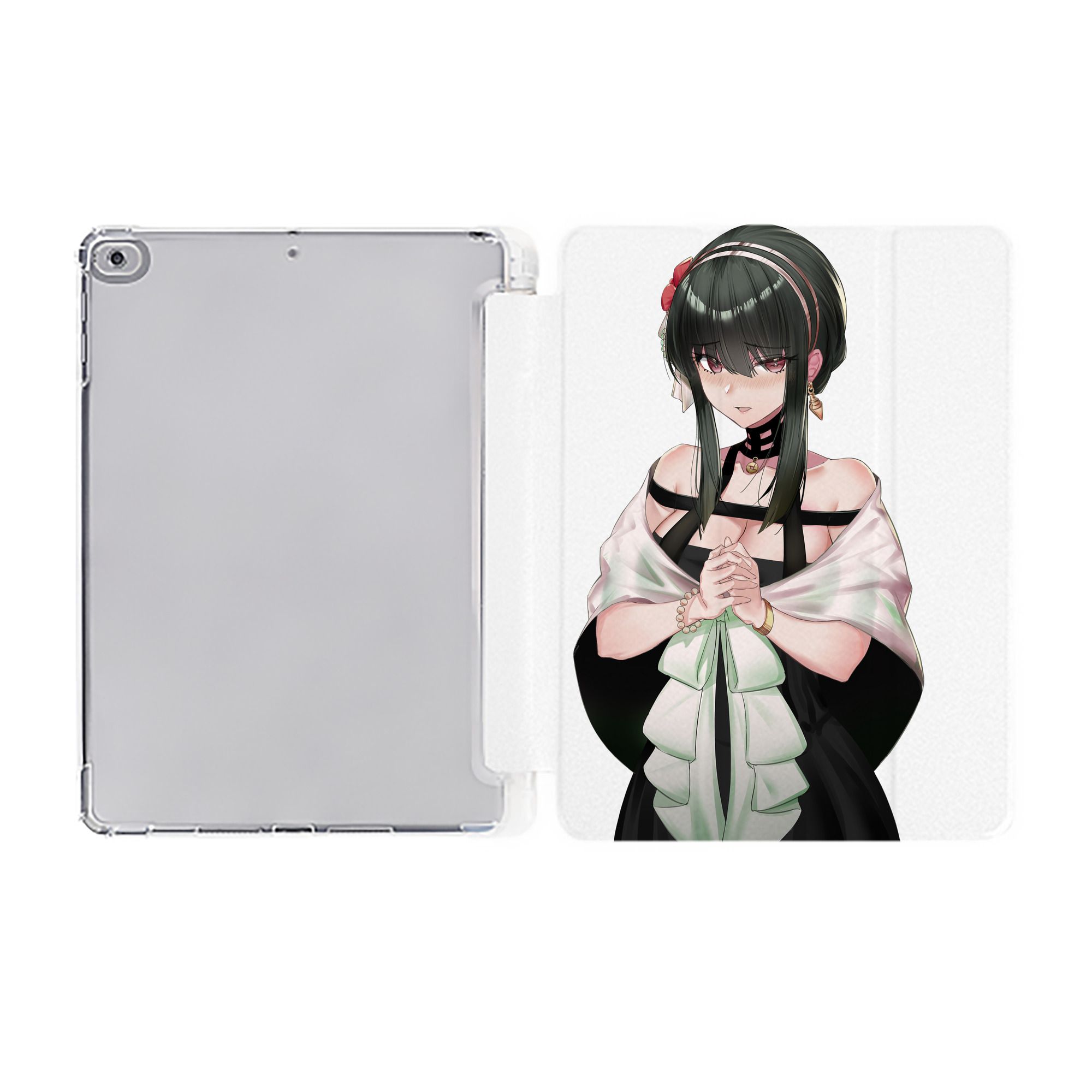 （画像用） SPY×FAMILY间谍家家酒 IPad ケース ペン収納付き 三つ折りスタンド PUレザー×シリコン 対応機種9.5/10.5/10.9インチ